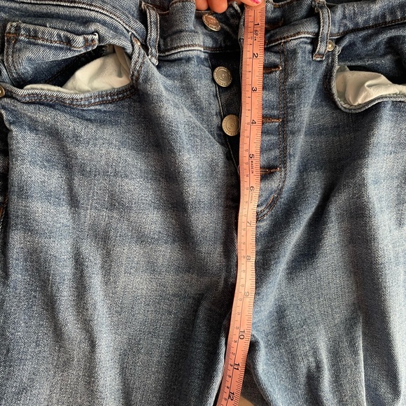 Loft Outlet High Rise Skinny Curvy Button Fly Jeans Size 6 - Picture 15 of 16